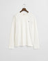 Gant tshirt גאנט חולצת טישרט שרוול ארוך בצבע לבן
